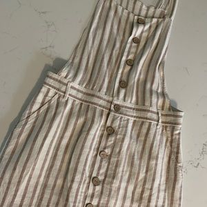 Striped Overall Dress